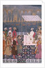 Nawab holding a durbar during a fireworks display. India, early 18th century by Unknown