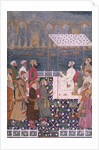 Nawab holding a durbar during a fireworks display. India, early 18th century by Unknown