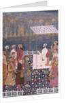 Nawab holding a durbar during a fireworks display. India, early 18th century by Unknown