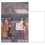 Nawab holding a durbar during a fireworks display. India, early 18th century by Unknown