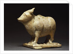 Bull figure. Ar-Raqqah, Syria, 12th-13th century by Anonymous