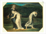 Naomi entreating Ruth and Orpah to return to the Land of Moab by William Blake