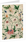 Panel with flowers, blossoms and foliage by Anonymous