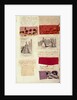 Two pages from a textile album by Barbara Johnson