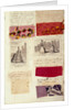 Two pages from a textile album by Barbara Johnson