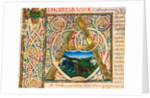 Initial A, from Pliny's Natural History. Italy, mid-15th century by Pliny the Elder