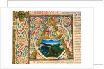 Initial A, from Pliny's Natural History. Italy, mid-15th century by Pliny the Elder