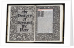 Title pages from The History of Reynard The Foxe by William Morris
