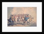 The Betting Post by Thomas Rowlandson