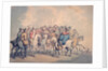 The Betting Post by Thomas Rowlandson
