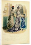 Woman`s & Girl`s Fashions, visiting an art gallery. Paris, France, 1876 by Anonymous