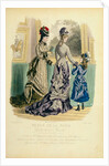 Woman`s & Girl`s Fashions, visiting an art gallery. Paris, France, 1876 by Anonymous