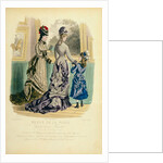 Woman`s & Girl`s Fashions, visiting an art gallery. Paris, France, 1876 by Anonymous