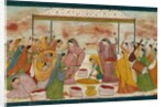 Radha celebrating the Holi festival. Kangra, Punjab Hills, India, late 18th century by Unknown