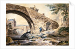 View of the Bridges at Hawick by Charles Catton
