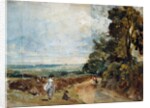Country Road with Trees and Figures by John Constable