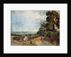 Country Road with Trees and Figures by John Constable