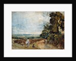 Country Road with Trees and Figures by John Constable