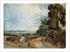 Country Road with Trees and Figures by John Constable