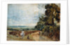 Country Road with Trees and Figures by John Constable