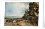 Country Road with Trees and Figures by John Constable