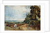 Country Road with Trees and Figures by John Constable