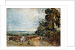 Country Road with Trees and Figures by John Constable