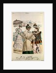 Latest Paris Fashions from The Queen. France, 1893 by Adolf Karl Sandoz