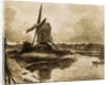 A Mill on the Banks of the River Stour, after John Constable. England, 18th-19th century by Unknown