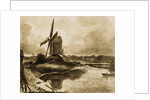 A Mill on the Banks of the River Stour, after John Constable. England, 18th-19th century by Unknown