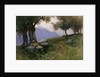 Hillside of Lake Garda by George Petrie