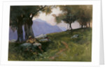 Hillside of Lake Garda by George Petrie