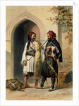 Osmanli Soldiers by Achille-Constant-Theodore-Emile Prisse d'Avennes
