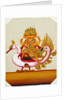 Five-headed Brahma on a goose by Unknown