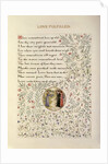 Title page from Love Fulfilled by William Morris