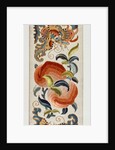 Sleeve band embroidered with peaches and butterflies. China, 19th century by Anonymous