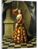 Hester Booth as a Harlequin Woman by John Ellys