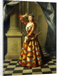 Hester Booth as a Harlequin Woman by John Ellys