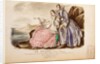 Two Women on Rocks, Le Follet, Journal du Grand Monde. France, 19th century by Anonymous