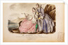 Two Women on Rocks, Le Follet, Journal du Grand Monde. France, 19th century by Anonymous