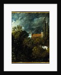 Trees, Sky and Red House by John Constable