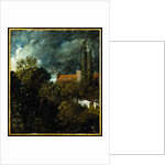 Trees, Sky and Red House by John Constable