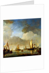Large Ships and Boats in a Calm by Willem Van de Velde