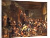 The egg dance, peasants merrymaking in an Inn by Jan Steen