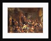 The egg dance, peasants merrymaking in an Inn by Jan Steen