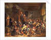 The egg dance, peasants merrymaking in an Inn by Jan Steen