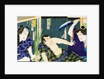 Ichimura Kakitu attacks Nakamura Nakazo with a knife by Ichiyosai Kunichika