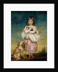 A Little Girl Nursing a Kitten by James Northcote