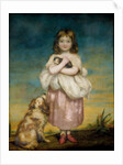 A Little Girl Nursing a Kitten by James Northcote