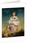 A Little Girl Nursing a Kitten by James Northcote